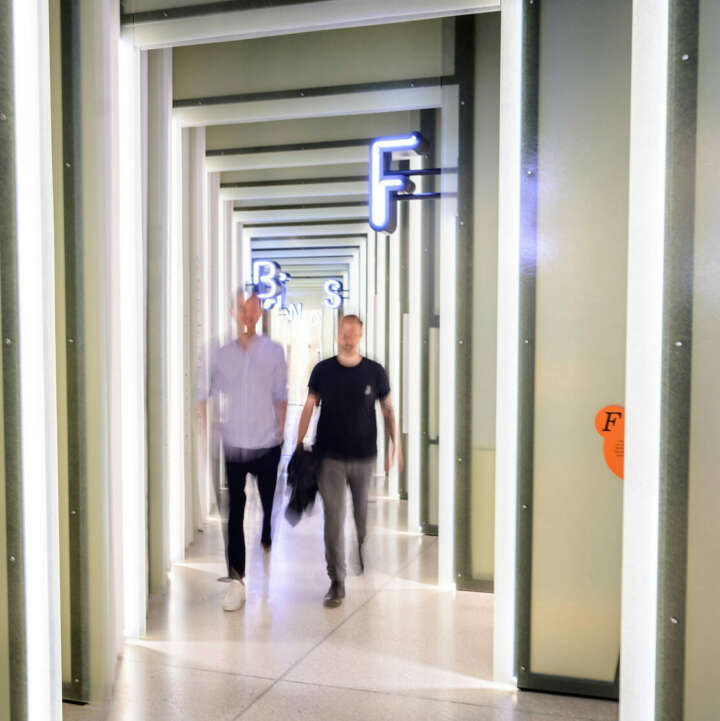 GRIMMWELT Kassel | Permanent Exhibition | Corridor in the first basement floor | Photo: Sascha Mannel