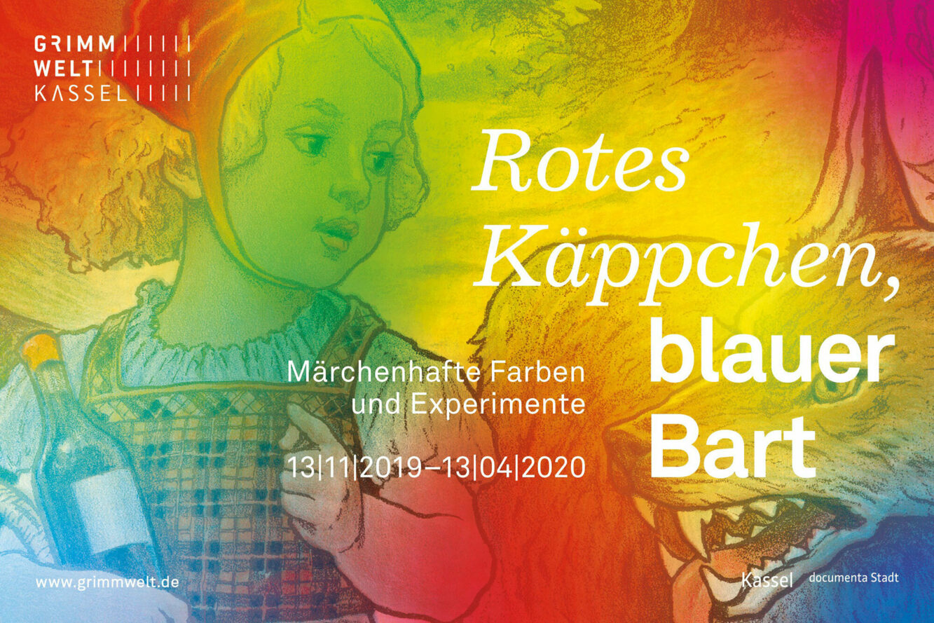 Ausstellungsmotiv »Rotes Käppchen, blauer Bart«