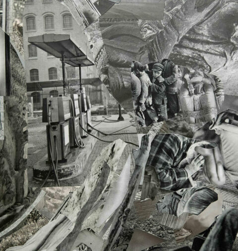 Ausstellung »HOME« - Sabine Hertig | Foto: Nils Klinger Detail einer Collage