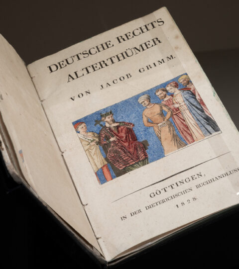 Sonderausstellung AKTE RUMPELSTILZCHEN | Foto: Nicolas Wefers Buch Deutsche Rechtsalterthümer