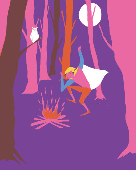 Sonderausstellung AKTE RUMPELSTILZCHEN | Illustration: Yu Kim Illustration des Rumpelstilzchens