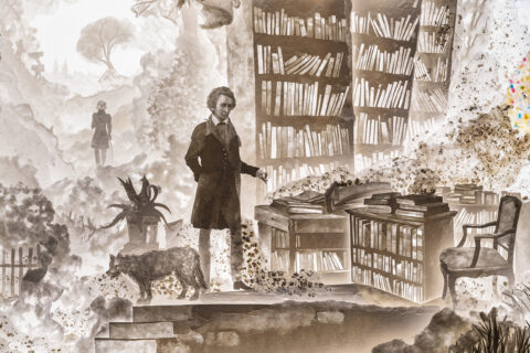 Detail | Dioramen von Alexej Tchernyi »Märchendichtung« | Foto: Nicolas Wefers Detail eines Dioramas