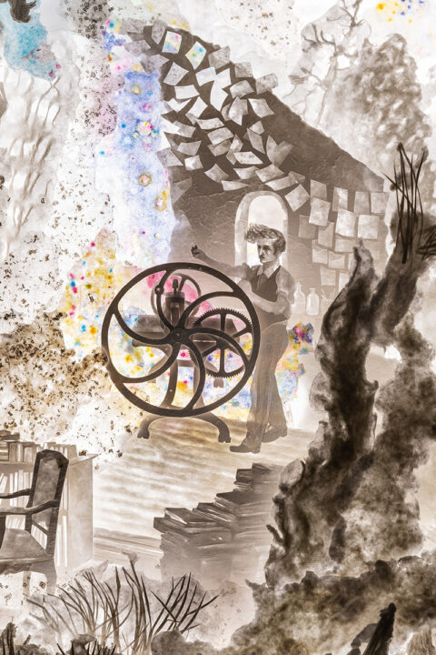 Detail | Dioramen von Alexej Tchernyi »Märchendichtung« | Foto: Nicolas Wefers Detail eines Dioramas