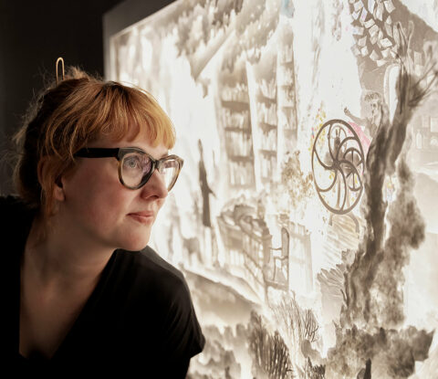 Alexej Tchernyi »Märchendichtung«, 2024  | Foto: Nicolas Wefers Diorama von Alexej Tchernyi