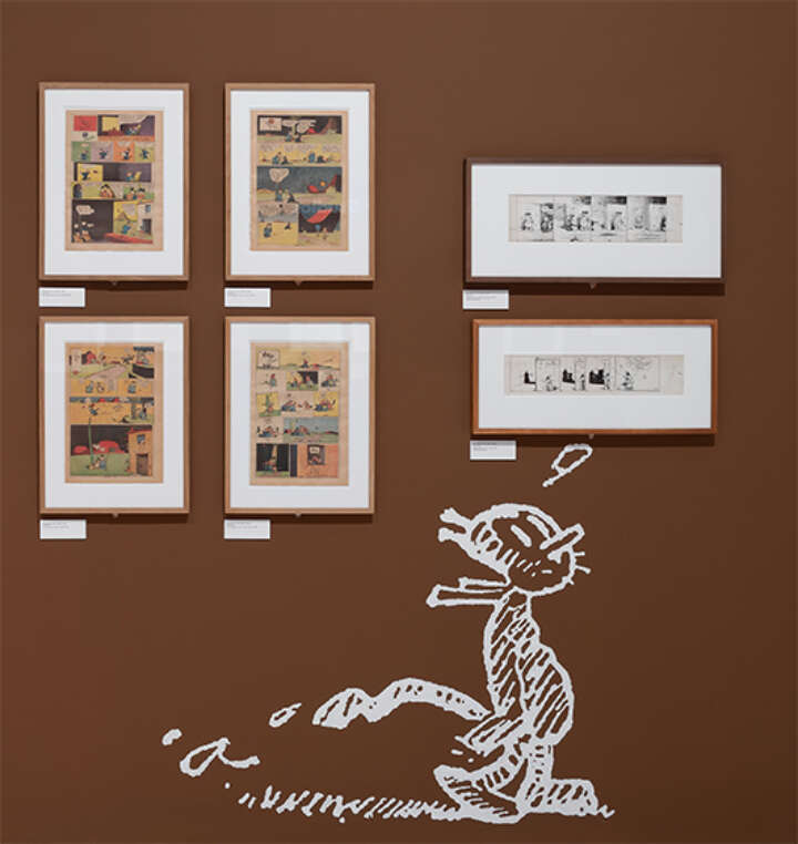 Ausstellung ICH, DAS TIER | George Herriman | © GRIMMWELT Kassel, Foto Nicolas Wefers