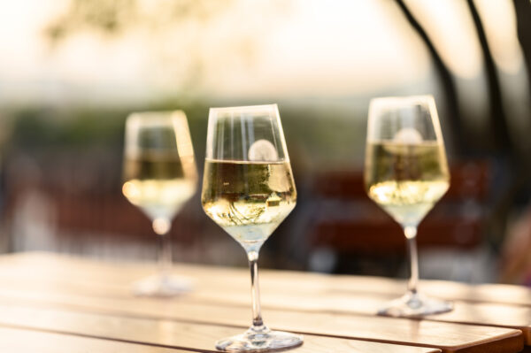 White wine in Grimms Garten | Photo: Sascha Mannel