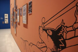 09 | Ausstellungsansicht ICH, DAS TIER | Bryan Talbot | © GRIMMWELT Kassel, 2025 Ausstellungsansicht Sonderausstellung