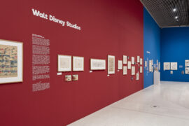 23 | Ausstellung ICH, DAS TIER | Walt Disney Studios | © GRIMMWELT Kassel, Foto Nicolas Wefers Blick in die Ausstellung in den Bereich zum Thema Walt Disney Studios