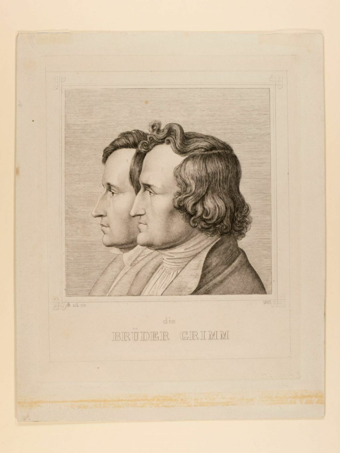 Double portrait The Brothers Grimm | Illustration: Ludwig Emil Grimm