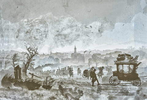 Dauerausstellung FROTEUFEL | Dioramen von Alexej Tchernyi | Foto: Nikolaus Frank Dioramen von Alexej Tchernyi zeigt wie die Brüder aus Göttingen entlassen werden