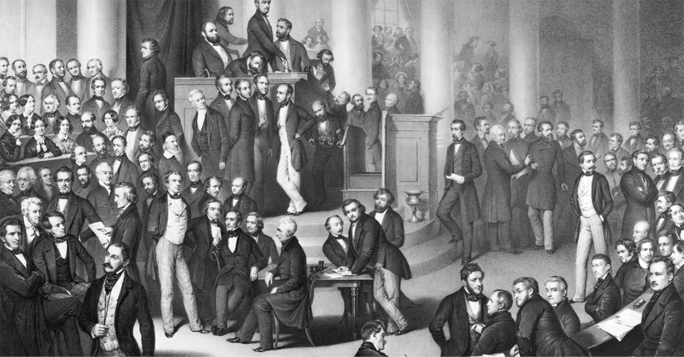Die deutsche Nationalversammlung in der Paulskirche
