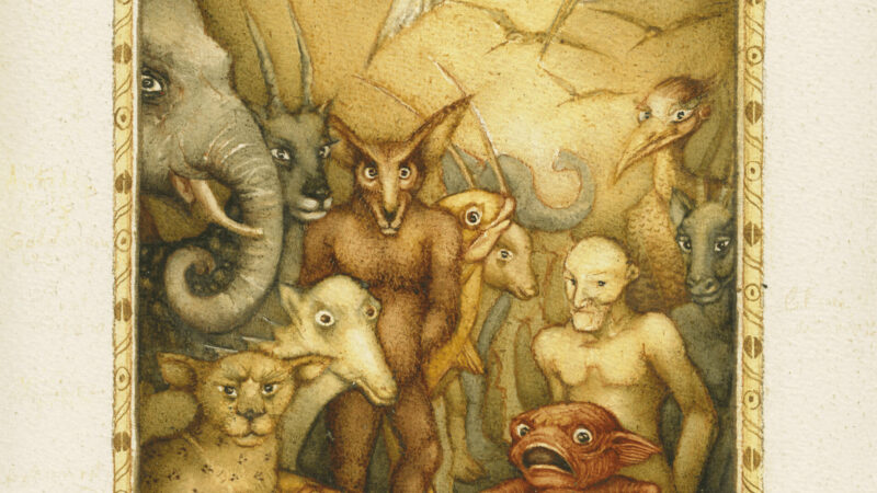 Führung in der Sonderausstellung | Illustration: Helga Gebert Führung in der Sonderausstellung | Illustration: Helga Gebert